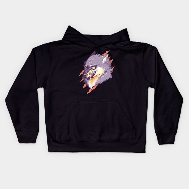 Snarl Kids Hoodie by Dragon_doggo